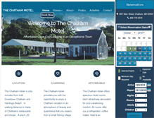 Tablet Screenshot of chathammotel.com